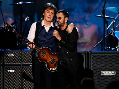 Paul McCartney y Ringo Starr, antiguos integrantes de los Beatles