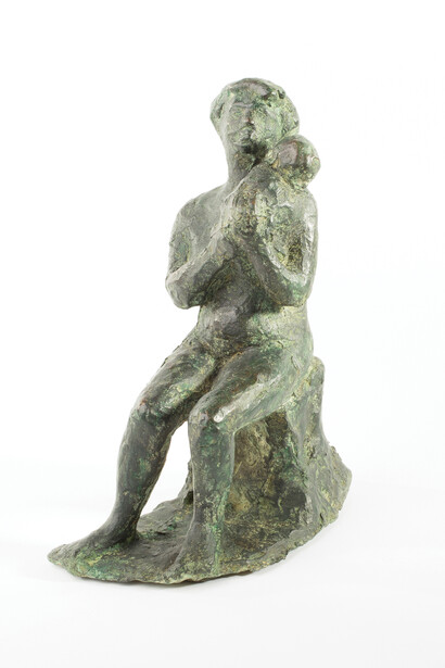 Mother and child
1953, Bronze, 18 X 8 X 22 cm