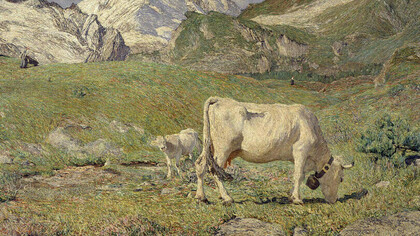 Pascoli di primavera di Giovanni Segantini 