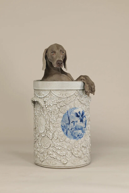 William Wegman, Urniture, 2015. Courtesy of Lisa Sette Gallery