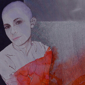 Gianfranco Cresciani, Anina 17, 2013, dettaglio, 80 x 80 cm