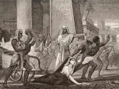 Ilustración que reproduce el martiro de Hipatia