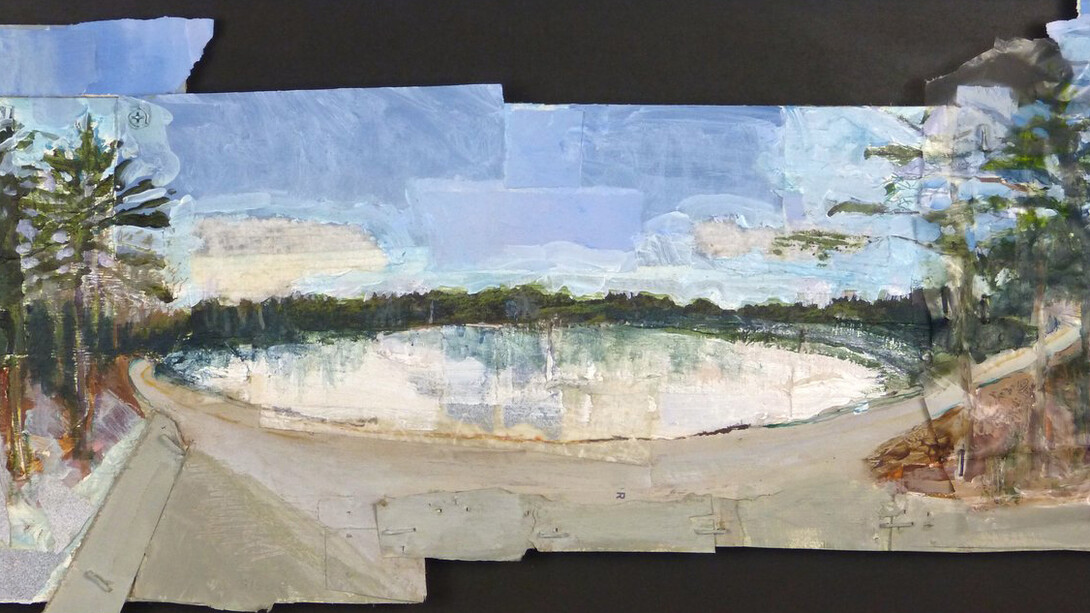 Kris Calnan, Rte. 137, Near Parker Rd., Jaffrey, NH (detail). Courtesy of Bowery Gallery