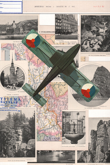 Jean-Yves Jouannais, Dornelius Wallus (extrait de « Histoire naturelle »), 2014, Technique mixte sur papier, 5 éléments ; chacun 42 x 29,7 cm