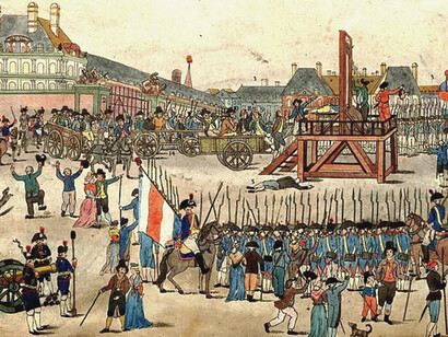 The execution of Robespierre and his supporters on 28 July 1794 