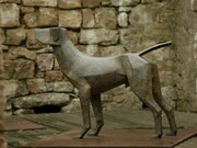 Terence Coventry, Standing Hound, bronze, edition size : 10, courtesy Pangolin London/Steve Russell
