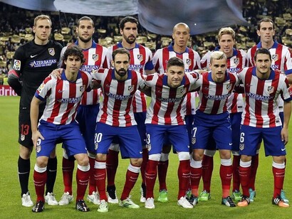 Una de las alineaciones del equipo rojiblanco en esta campaña