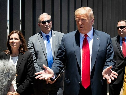 On June 23, 2020, President Donald Trump, joined by Acting Secretary Chad Wolf and Acting Commissioner Mark Morgan, visited Yuma, Arizona, to celebrate the milestone of completing 200 miles of border wall along the southwest border