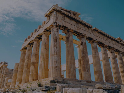 Daytime view of brown ruins in Athens, Greece, perfect for architecture 