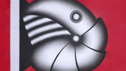 Franco Adami - Dessin rouge