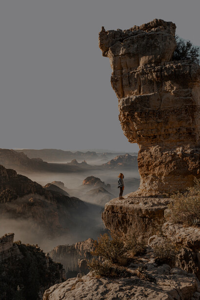 When a woman takes time to hike and be in nature, are they thinking of our very small place in nature?