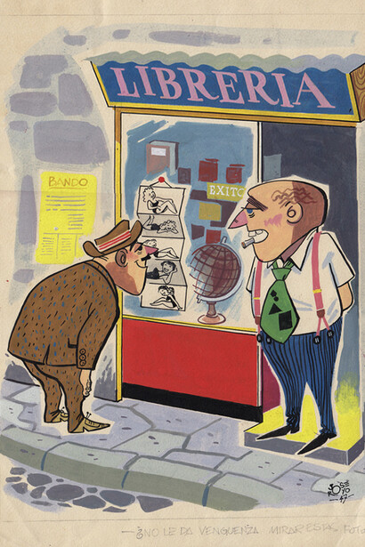 Josep Royo trabajó durante muchos años como dibujante de lo que entonces se llamaban tebeos