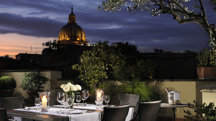 Hotel Inghilterra. Roof garden
