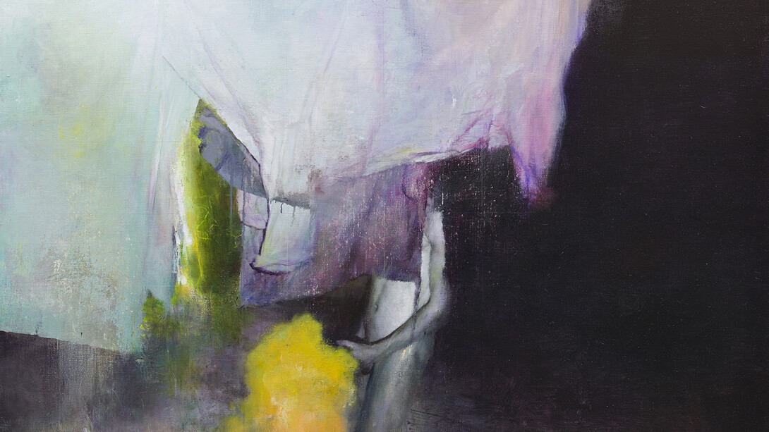 Justin Mortimer, Kid, 2015, Oil on canvas, 91.5 × 122 cm © Justin Mortimer, courtesy Parafin, 2015
