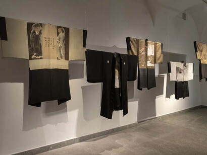 Haori. Men’s clothing from the early twentieth century tells the story of Japan, exhibition view. Courtesy of 
Museo d'Arte Orientale