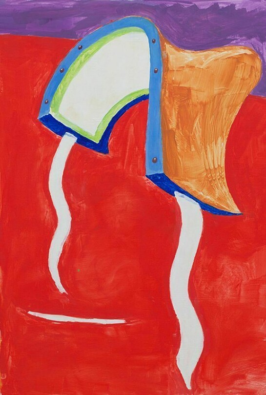 Micha Patiniott, “Saddle Up II”, 33” by 27 1/2”, oil on board, 2013, Copyright: Micha Patiniott. Courtesy: Anna Zorina Gallery, New York City