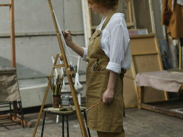 Art takes effort because it combines perception, thinking, and physical skill, and all three need time to sync up