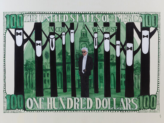 Olga Lomaka, In God We Trust, 152 x 102 cm, Oil on canvas