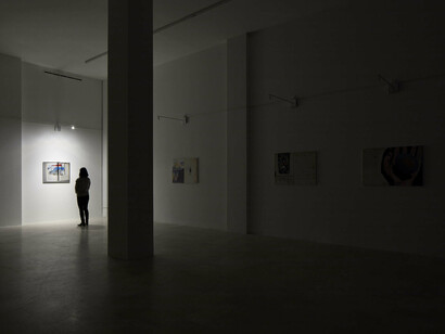 Franco Vaccari, Migrazione del reale, 2020, installation view, P420, Bologna, foto C. Favero