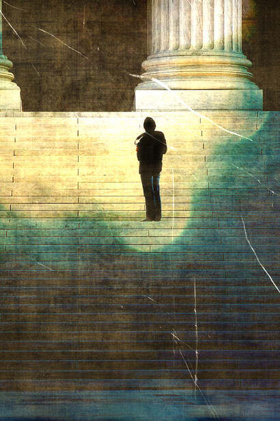 *Looking at the Supreme Court*. Ilustración  Lance Page/Truthout, 2008