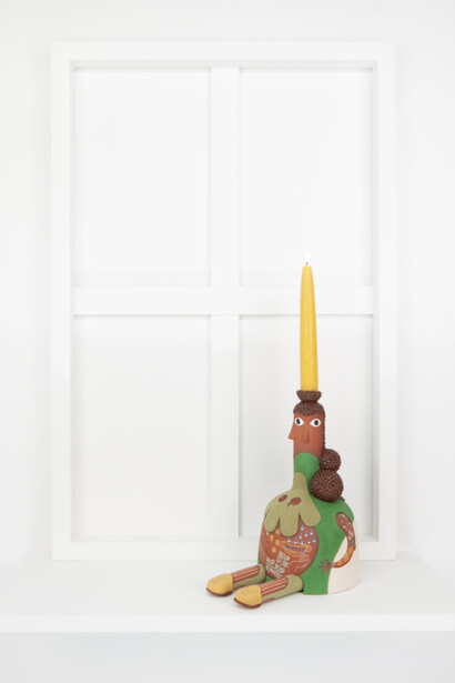 Chiara No, Votive to the immigrant – A mighty woman with a torch, 2026. Courtesy of Pentimenti