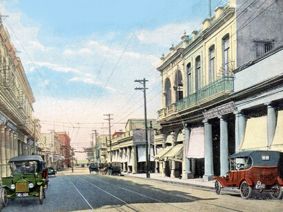 La Habana, calzada Belascoín, 1916, Cuba