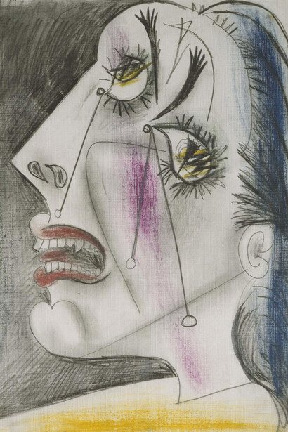 Pablo Picasso, Cabeza llorando (VI). Postscripto de «Guernica»