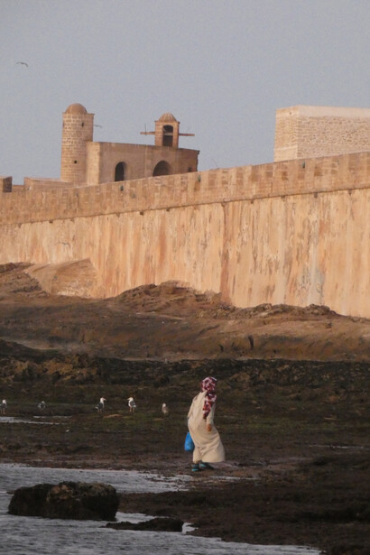 Le mura dalla spiaggia