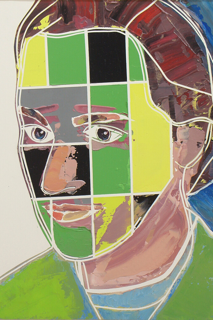 David Ben White, The Personification of an Ideal (Anni), 2014, Mixed media, 51 x 41 cm © David Ben White. Courtesy the artist and l’étrangère
