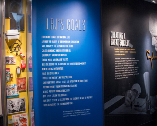 Civil Rights, Exhibition view. Courtesy of LBJ Presidential Library