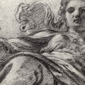 Ludovico Carracci, Flora , carta colorata, matita, gessetto, 1590-1592