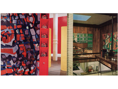 Jim Richard, Home Passages, 2013, collage, 7.625 x 14.25 inches