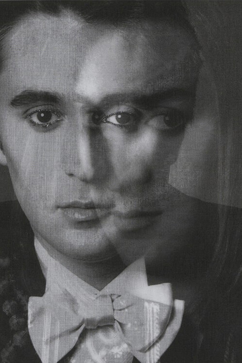 Francesco Vezzoli, 
in collaborazione con Francesco Scavullo,
Francesco by Francesco: Happily More than Ever, 2002, Stampa laser su tela con ricamo metallico, dittico 64 x 54 cm cad.,
Courtesy: Collezione ACACIA,
Credito fotografico: Fabio Mantegna
