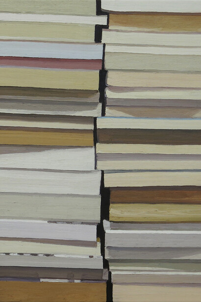 Ralph Fleck, Stapel17.VI, 2015, oil on canvas, 150 x 120 cm
