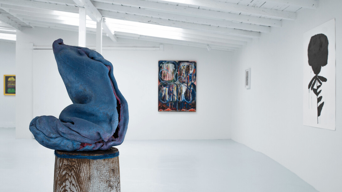 Mindfield, installation view, Mindfield,  Ashwini Bhat foreground. Courtesy of Guerrero Gallery, LA