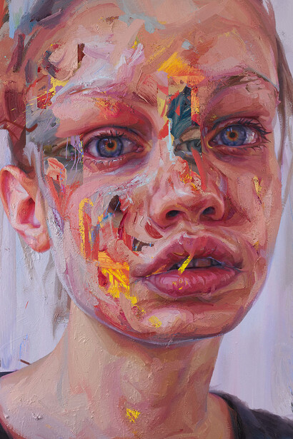 Jenny Saville, Gaze, werk in der ausstellung. Mit freundlicher genehmigung des Albertina Museums