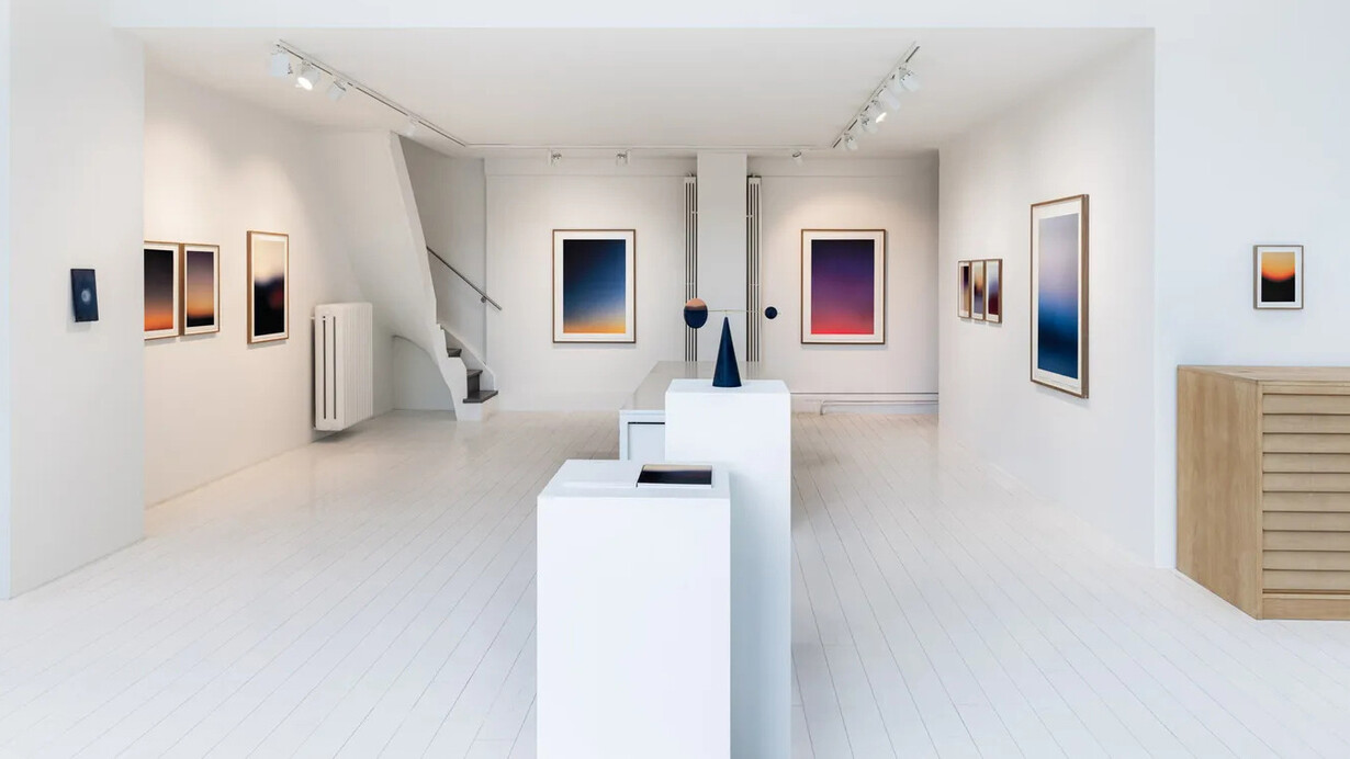 Onoko, Bleu silence, exhibition view. Courtesy of Bildhalle Gallery