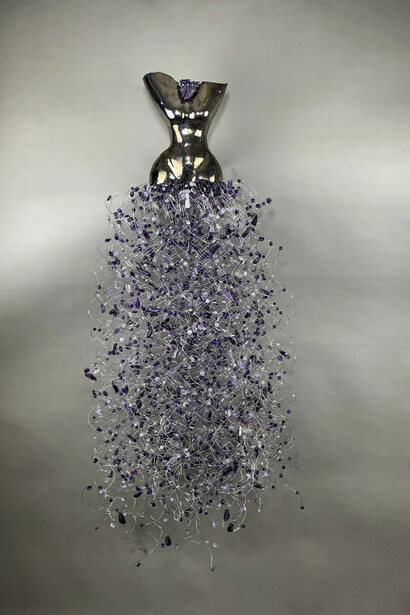 Estella Fransbergen, High-fired finish clay torso: wall mount (detail). Courtesy of Bonner David Gallery