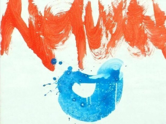 Dorothy Goode, detail of Sharpie Looks for God #19 - 2014, Egg Tempera & Sharpie on Panel, 15 x 15 inches