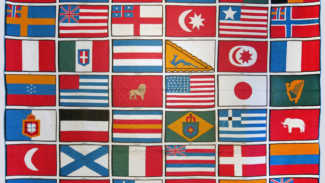 Flags of the Nations of the World that Participated in the Philadelphia Exhibition