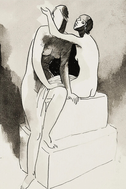 Julio González, Deux nus assis sur des socles, 1935. Courtesy of Zeit Contemporary Art