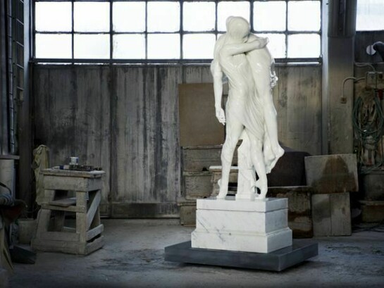 Ballerina and Boy, Kevin Francis Gray, white statuario carrara marble, 2013 © Kevin Francis Gray