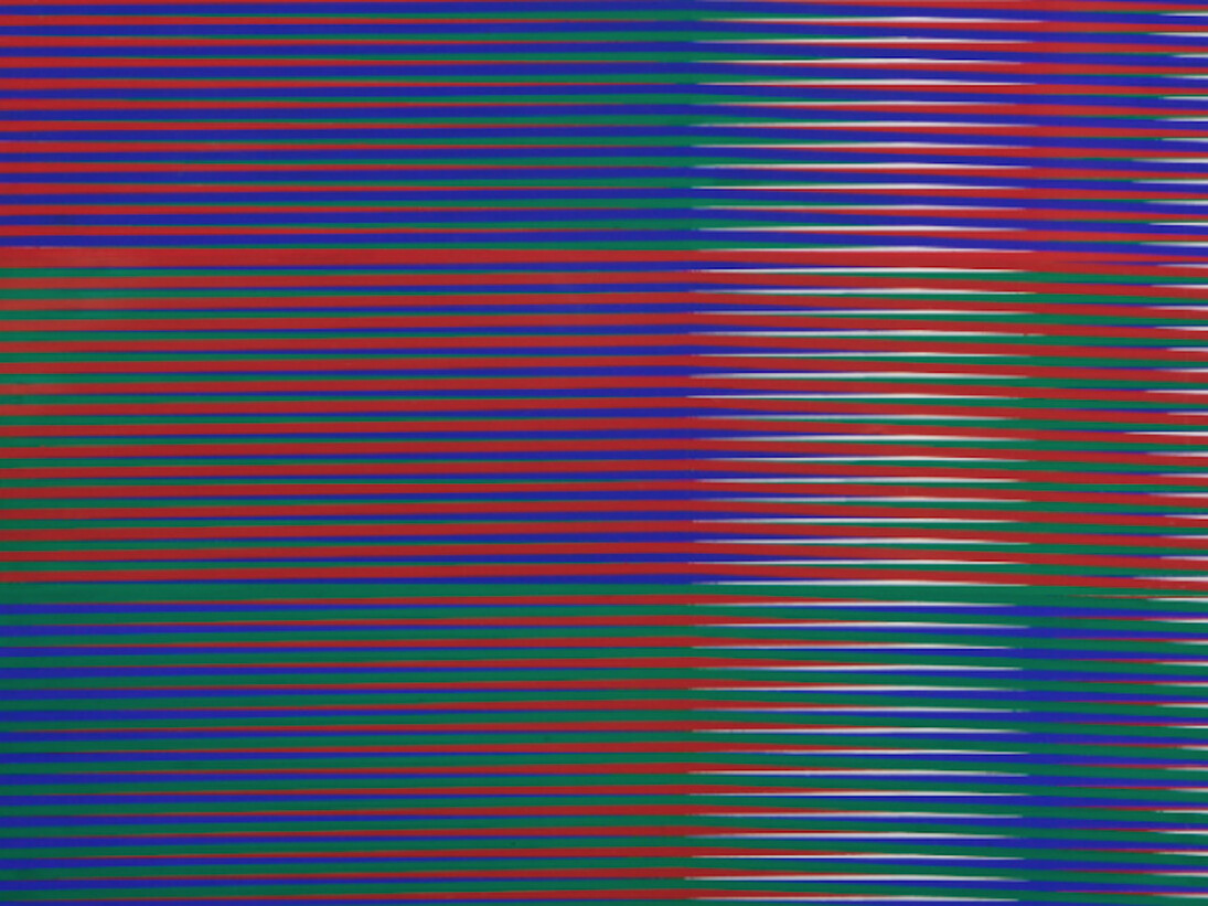 Carlos Cruz-Diez, Couleur additive 109, 1974. Courtesy of Galerie Mitterrand