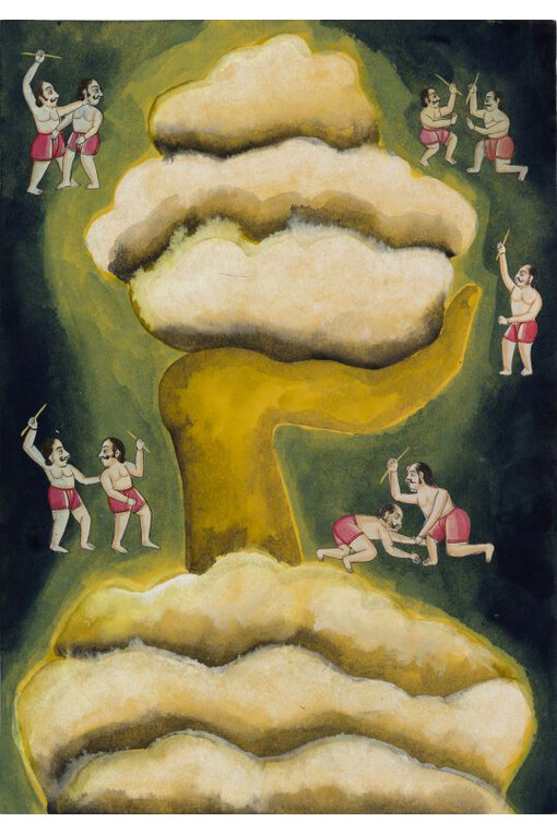 Francesco Clemente, Emblems of Transformation 11, 2014. Watercolour on paper. 29.6 x 20.9 cm / (11⅝ x 8¼ in) © the artist, image Courtesy of Francesco Clemente and Blain|Southern, Photographer: John Berens, 2014
