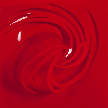 Francisco Martínez. Movimiento perpetuo. RPM 201415. 2014. Plexiglass moldeado. 24 x 24 x 8 cm