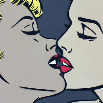Rich Simmons - Lesbian Kiss. Courtesy of Imitate Modern