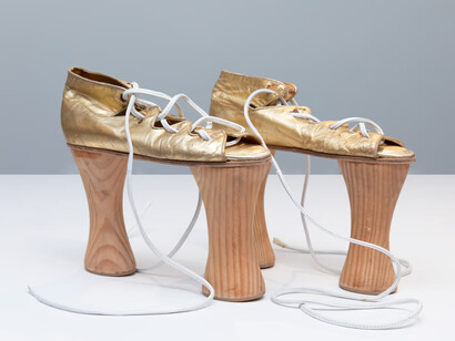 Women’s History Museum, Leather chopines, 2024. Courtesy of Company