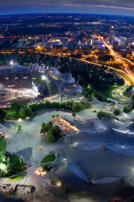 Vista do Parque Olímpico de Munique