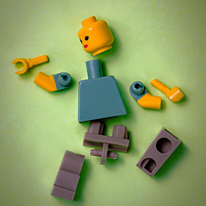 Dismantled Lego, but seeking help doesn't mean you're broken