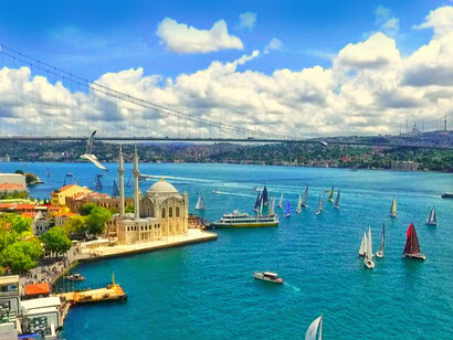 Turkey is surrounded by the Mediterranean and Aegean Seas